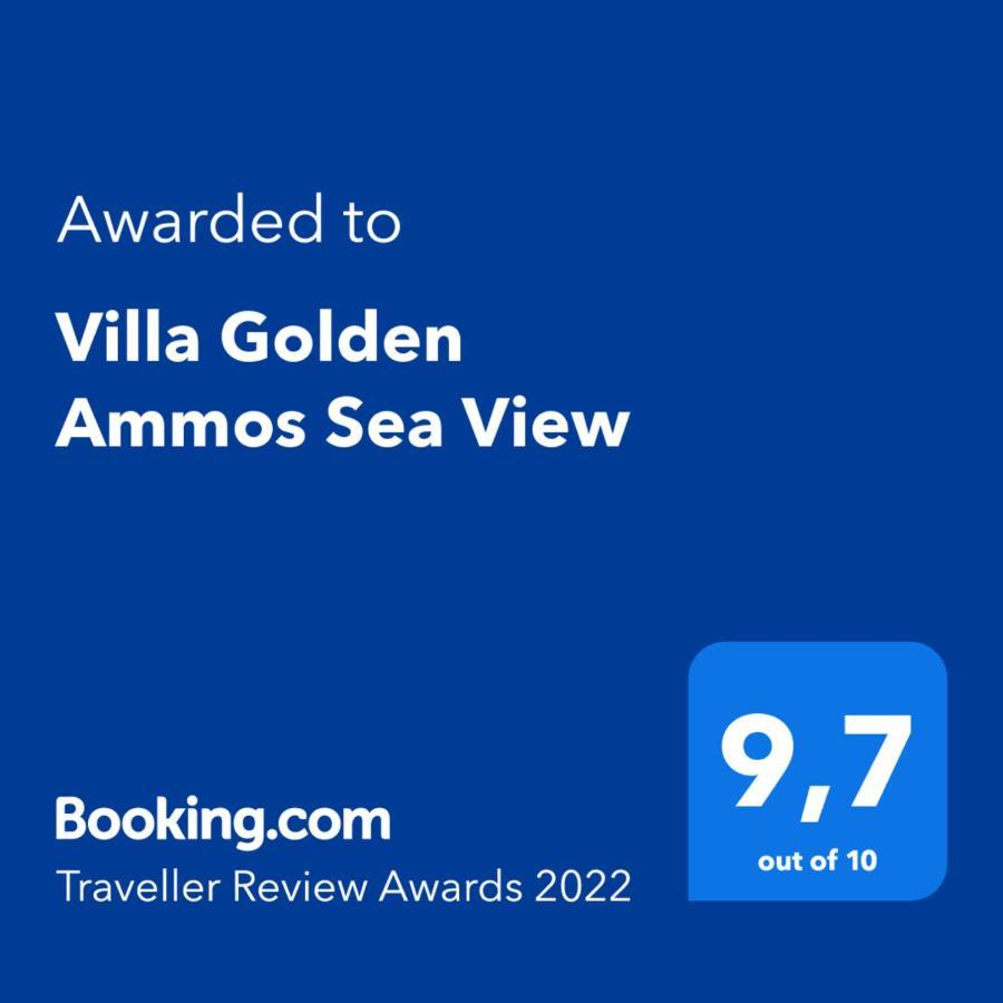 Villa Golden Ammos Sea View Kalamaki  Exterior photo